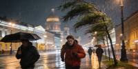 Дожди и ветер придут в Петербург в начале недели
