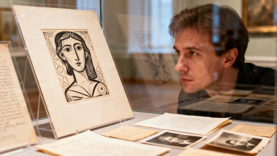 В KGallery открыта выставка с графикой Пикассо и рисунками Бродского