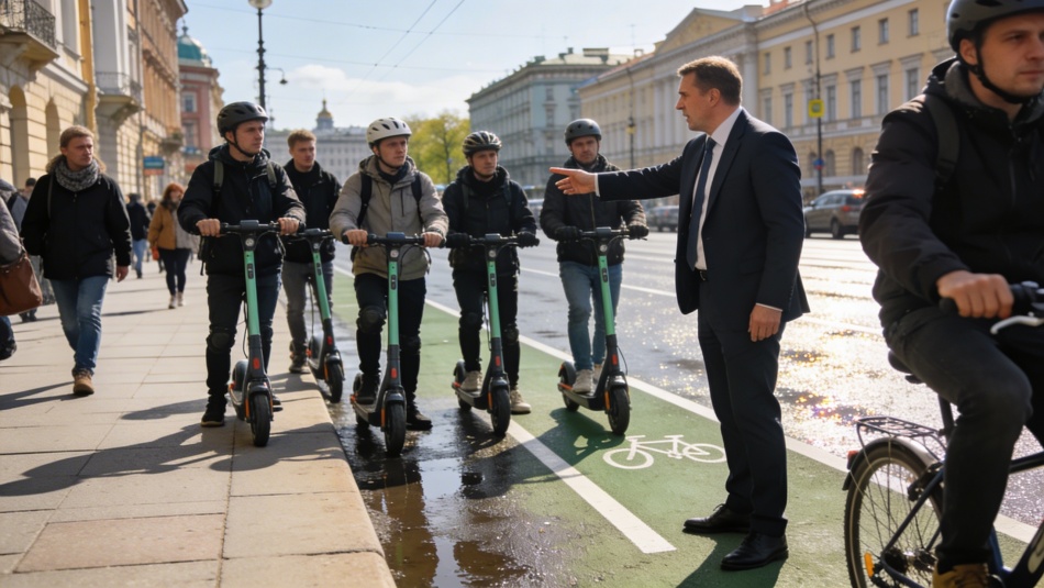 Вице-губернатор Петербурга выступил за запрет самокатов на тротуарах города