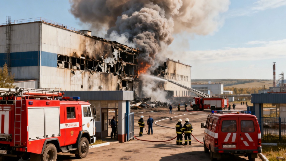 Пожар на пороховом заводе в Казани: пострадавшие и частичное обрушение