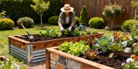Высокие грядки на участке: как выбрать материал и сделать самому