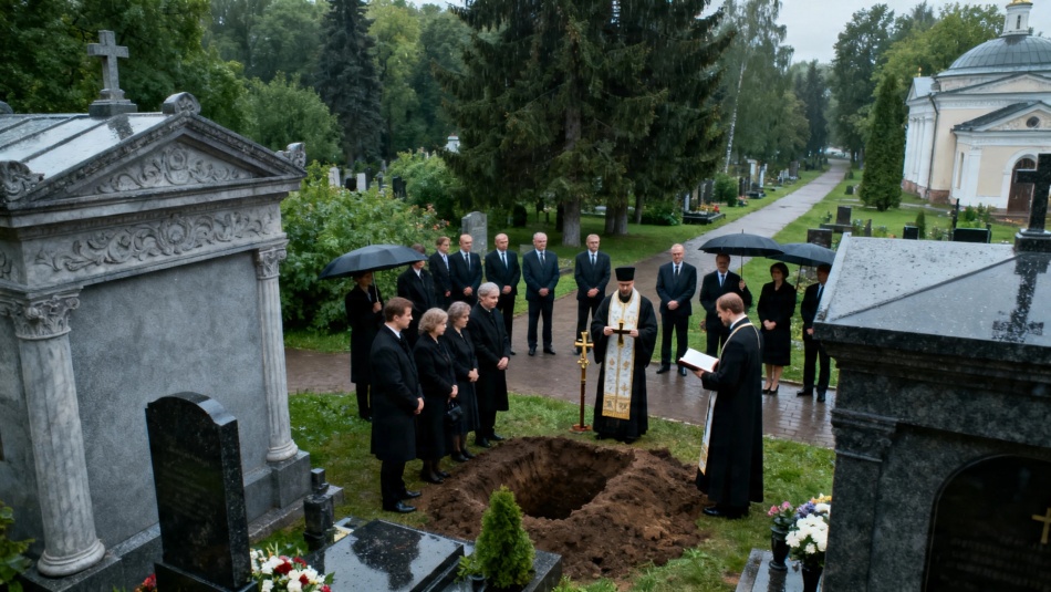 Князя Дмитрия Шаховского похоронили на Новодевичьем кладбище Петербурга