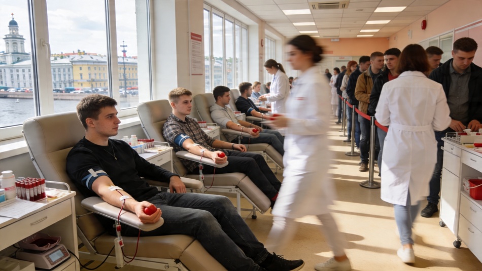 В Петербурге самый низкий возраст доноров крови среди регионов России