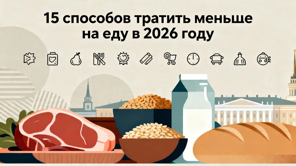 15 способов тратить меньше на еду в 2026 году