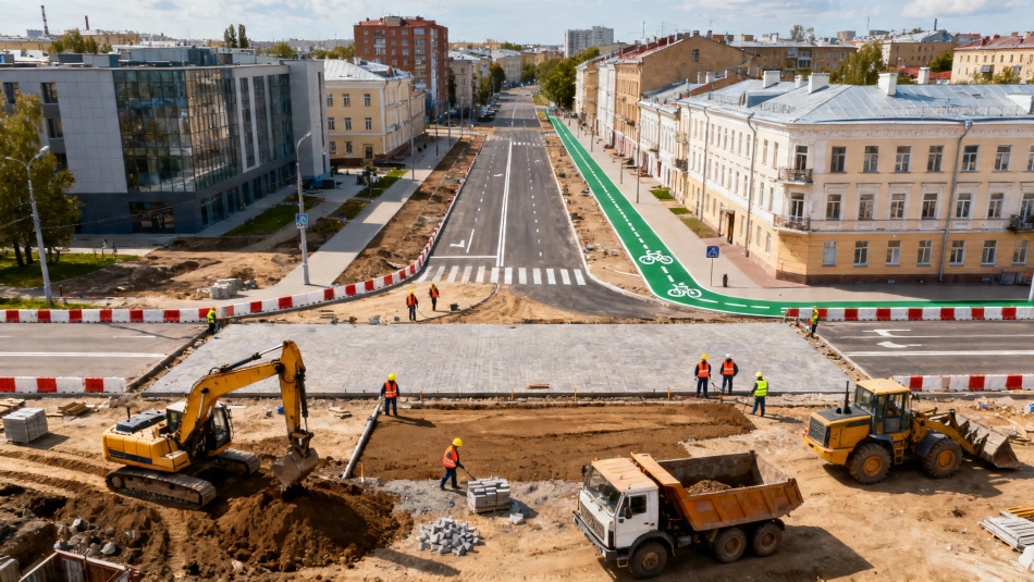 В Калининском районе Петербурга построят новую улицу с велодорожкой