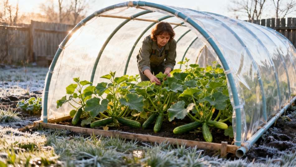 Весенний парник: как защитить рассаду огурцов и кабачков от заморозков