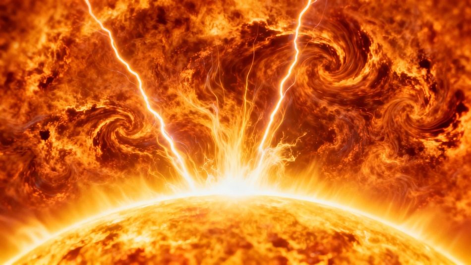 Мощная солнечная вспышка X4.2 нарушила радиосвязь в Африке и Европе