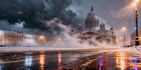 В Петербурге и Ленобласти ожидается штормовой ветер и снегопады