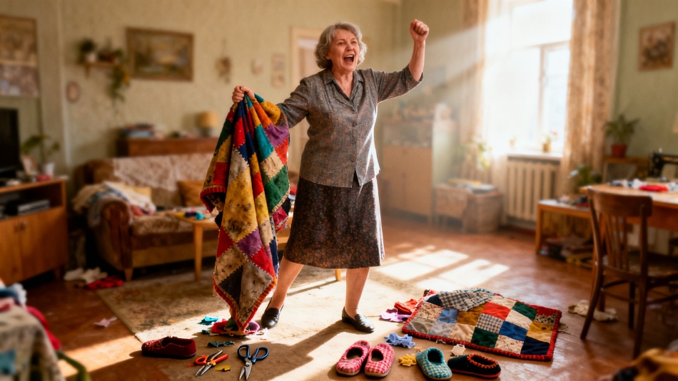 Как старые покрывала превращаются в полезные вещи для дома