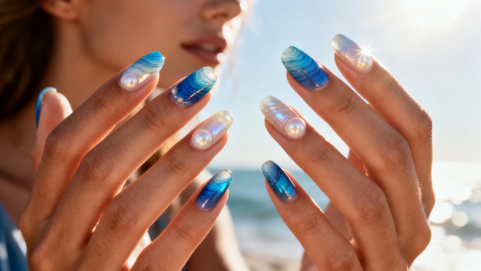 Почему ocean nails стали главным летним трендом для женщин 30+