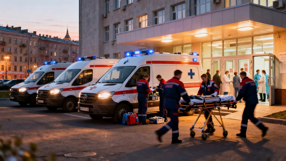 В Петербурге ежедневно работают 500 бригад скорой помощи