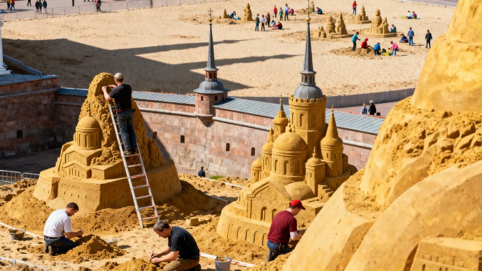 В Петропавловской крепости стартует Фестиваль песчаных скульптур с рекордным объемом песка