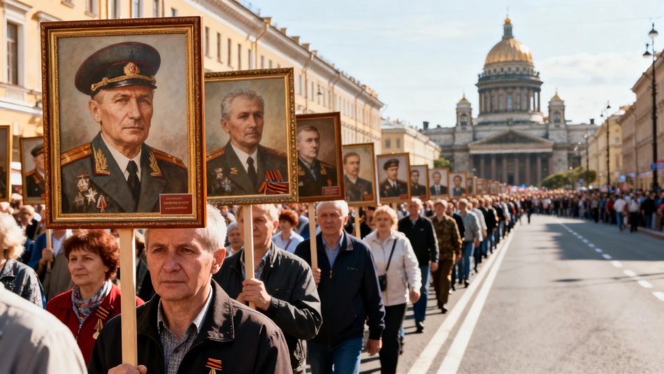 Шествие «Бессмертного полка» пройдет по Невскому 9 Мая раньше обычного