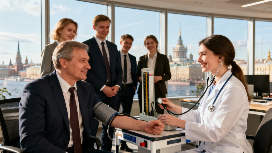 В Петербурге почти 2 млн сотрудников прошли медосмотр на работе в 2025