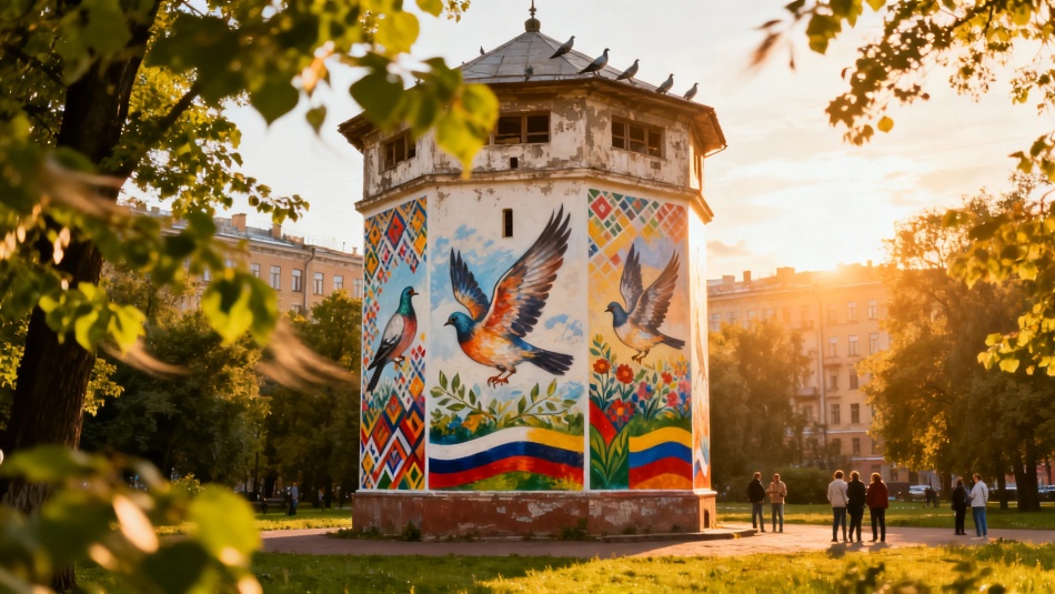 Советские голубятни в Петербурге стали арт-объектами с аэрографией