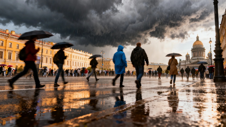 Атмосферный фронт принесет облака и дожди в Петербург и область