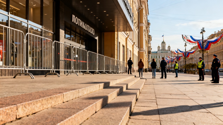 В центре Петербурга 9 мая временно закроют шесть торговых центров