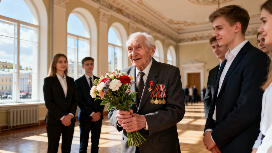 Ветеран и изобретатель Туробинский встретился с участниками «Время героев»