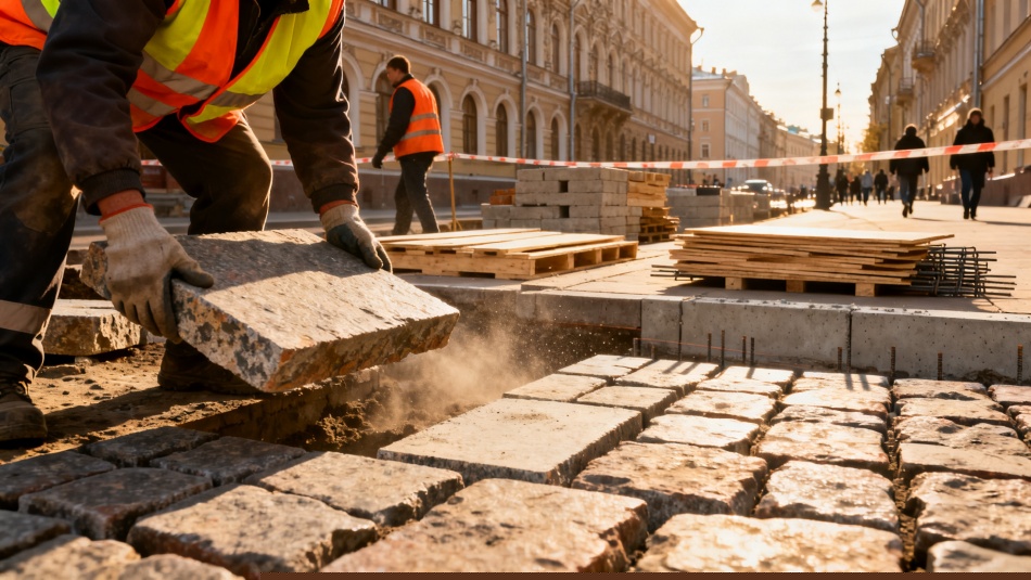 На Невском проспекте стартует масштабный ремонт тротуаров за 36 млн рублей