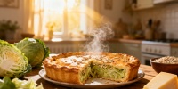 Овсяный пирог с капустой: легкий рецепт для здорового завтрака