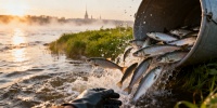 В Неву выпустили тысячу молодых лососей для восстановления популяции
