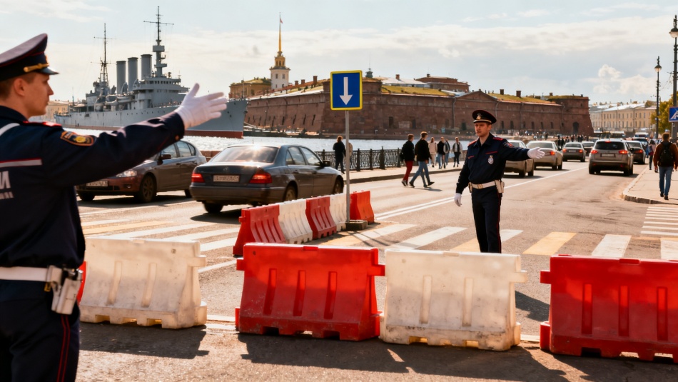В Кронштадте изменят движение транспорта из-за форума «Флот-2026»