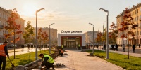 Пешеходная зона у метро «Старая Деревня» преобразится к осени 2026 года