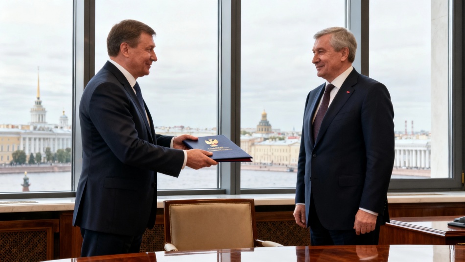Алексей Корабельников поздравил Александра Беглова с юбилеем губернатора