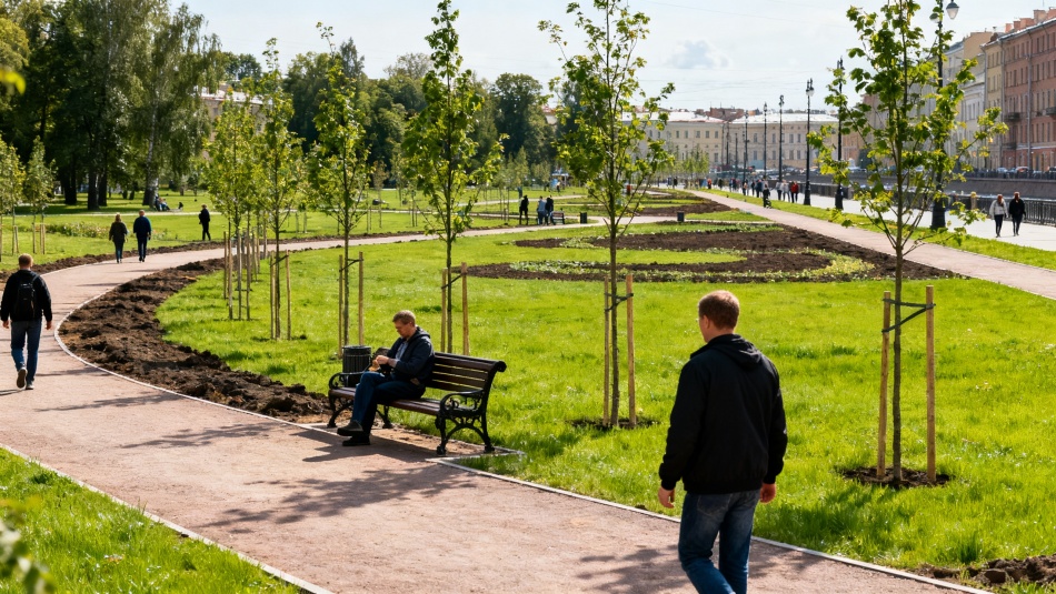 В Петербурге увеличат площадь зеленых насаждений в 17 районах