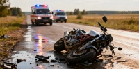 В Приозерском районе мотоциклист погиб после выезда на встречную полосу