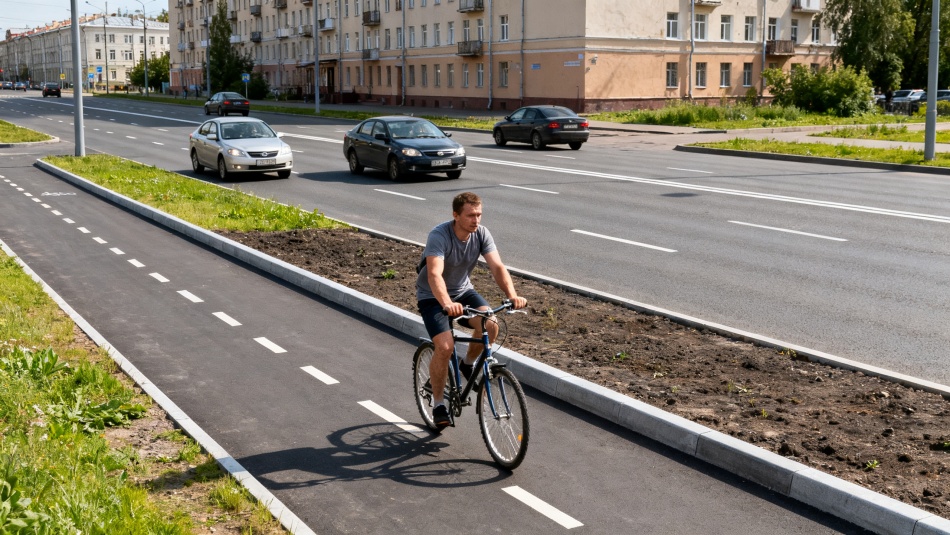 В Петербурге появятся новые велодорожки на строящихся магистралях