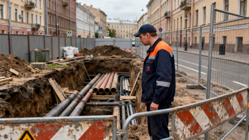 Водоканал Петербурга настаивает на регистрации охранных зон сетей