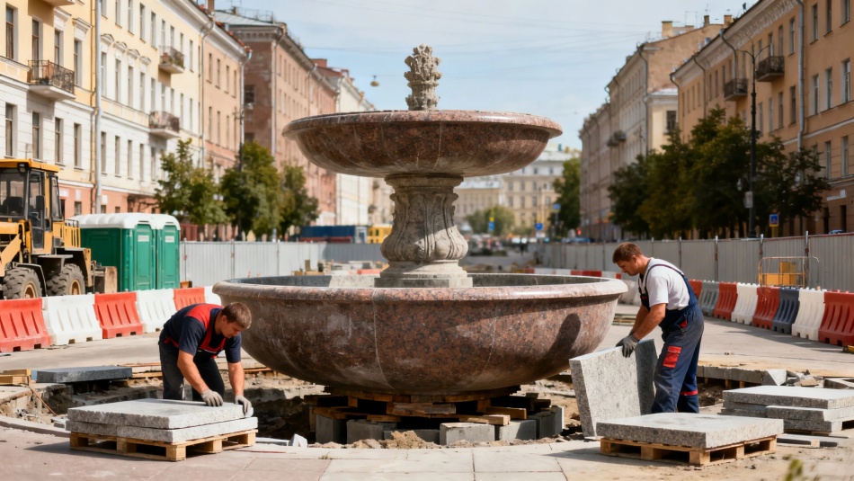 Фонтан на площади Академика Климова ждет масштабная реконструкция