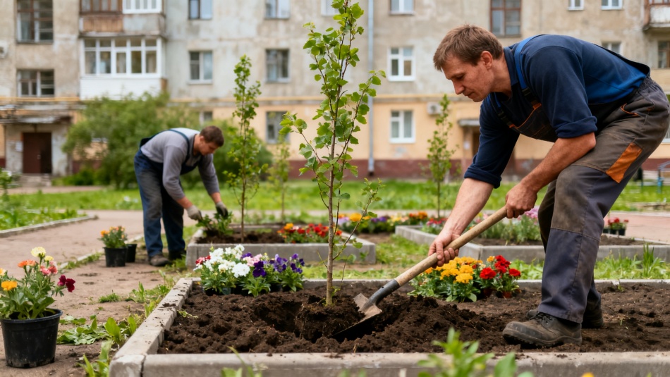 В Сосновском районе Петербурга обновят дворы на 13,5 млн рублей