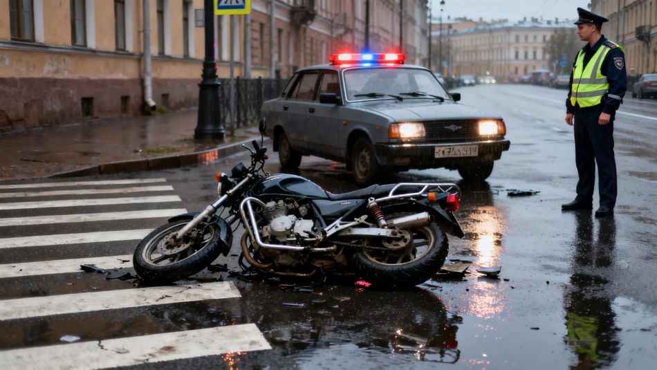 В Петербурге зафиксирован всплеск аварий с мотоциклистами в начале сезона