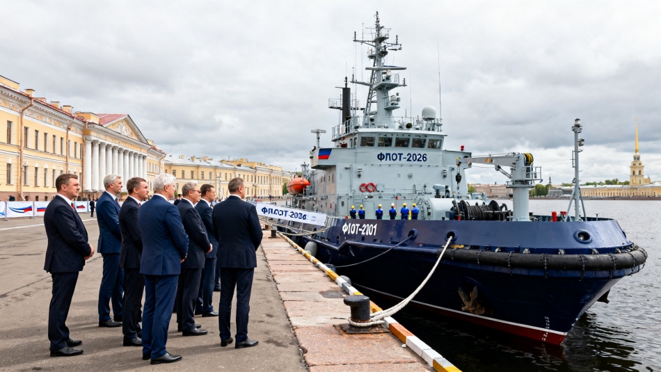 В Кронштадте показали новое судно-спасатель для подлодок на экспорт