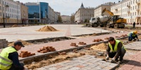 В Чебоксарах продолжается масштабная реконструкция Площади трех вокзалов