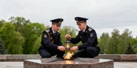 В Петербурге прошла 10-я акция ВМФ «Огонь памяти» с автопробегом