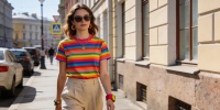 Риге вместо белого: как полосатые футболки стали главным летним трендом 2026