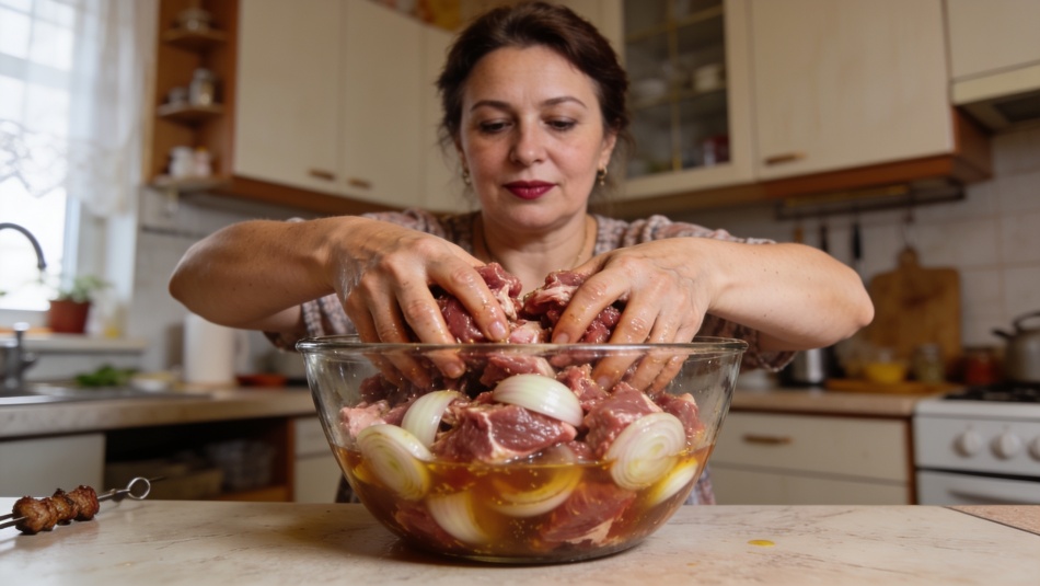 Советский шашлык с уксусом: как маринад менял вкус и делал мясо мягче
