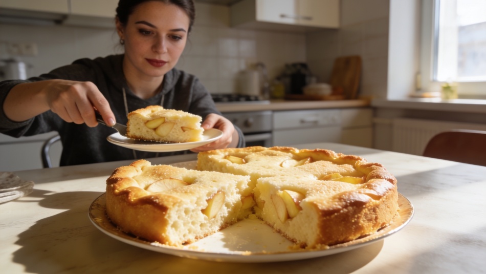 Сливочный манник с яблоками: быстрый рецепт для уютного чаепития