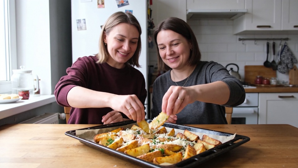 Картофельные дольки с пармезаном: домашний рецепт с ресторанным вкусом
