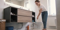 Подвесная мебель вытесняет напольные тумбы из ванных комнат