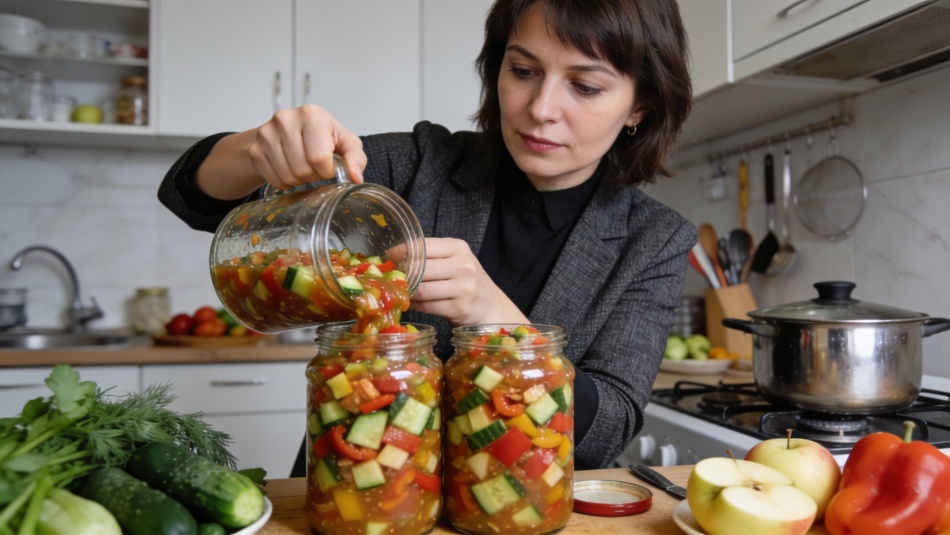 Густой релиш из огурцов и яблок: альтернатива маринованным заготовкам