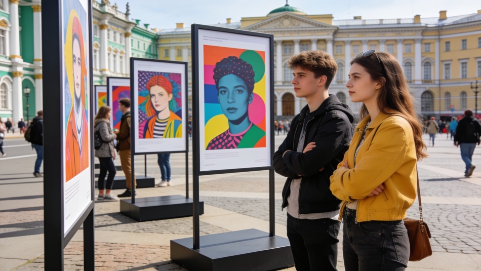 Плакаты конкурса «СОхранить» выставлены у Гостиного Двора до конца августа