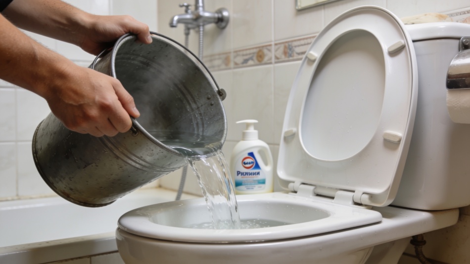 Как быстро устранить засор в унитазе с помощью мыла и горячей воды