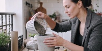 Как из корзинки Fix Price сделать стильный горшок в итальянском стиле