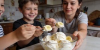 Банановое мороженое без сахара и сливок: быстрый рецепт для всей семьи