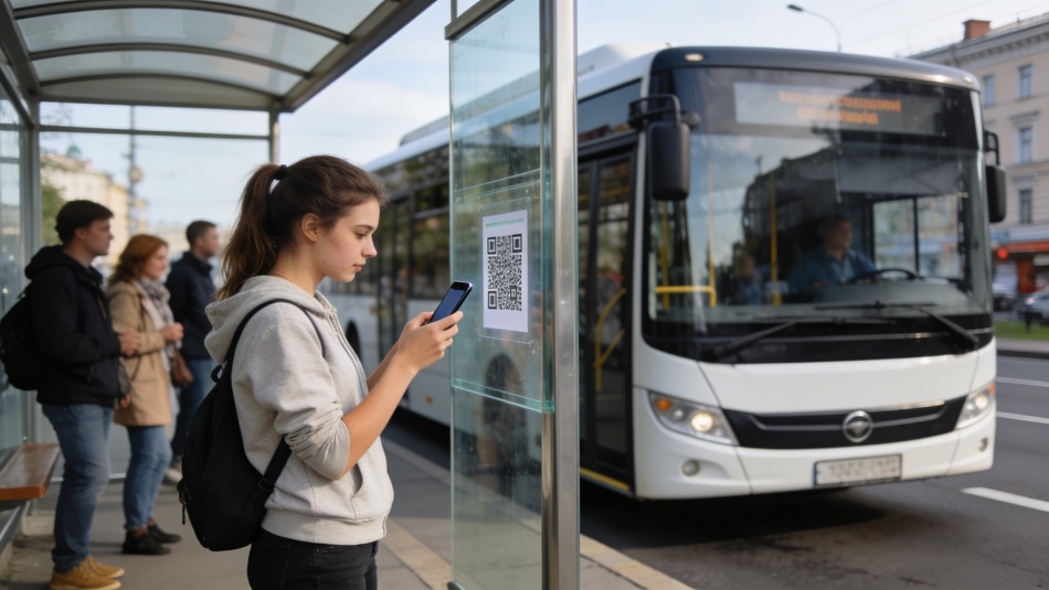 В России хотят перенести оплату проезда на остановки с помощью QR-кодов