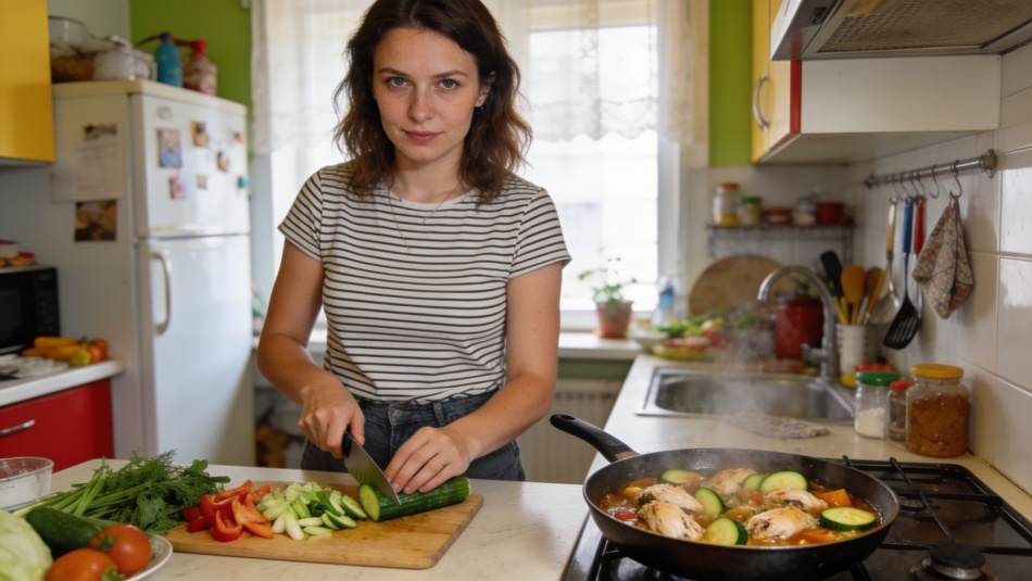 Летнее рагу с курицей и кабачками: быстрый рецепт для сытного ужина